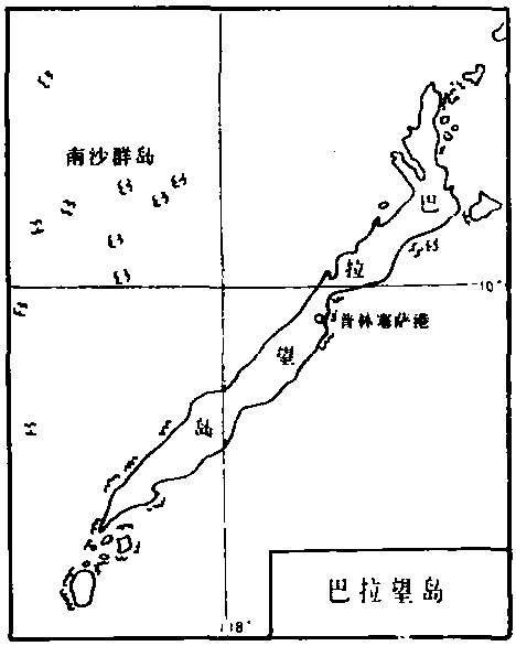 菲律宾巴拉望地图图片